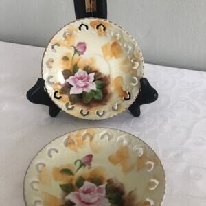 Vintage Floral Rose decorative plates
